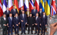 Володимир Зеленський, лідери ЄС та представники США