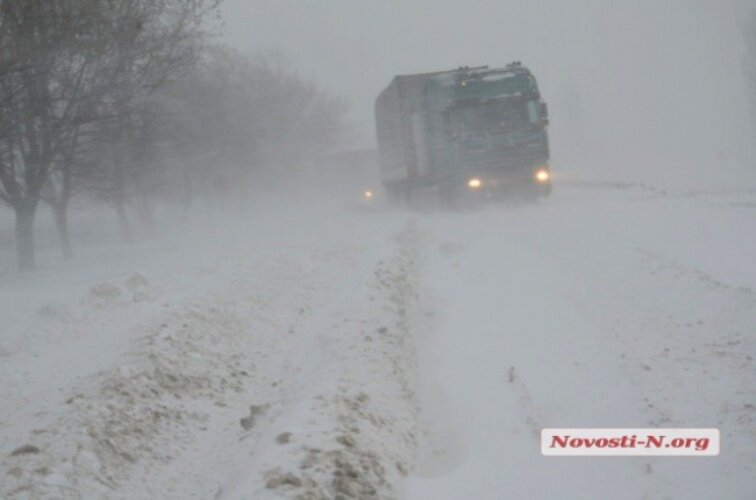 снегопад_Николаевская область