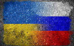Украина Россия флаги