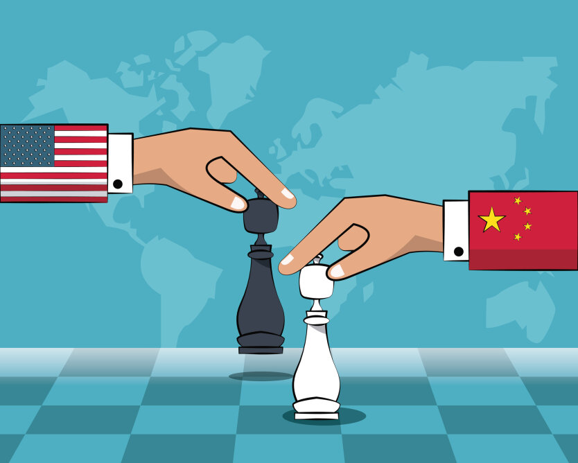 США и Китай на шахматной доске