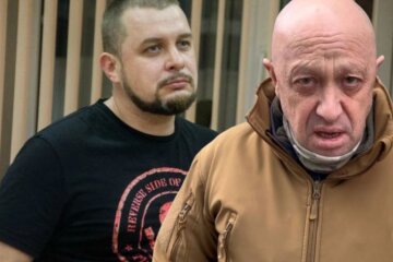 Владлен Татарський та Євген Пригожин, колаж