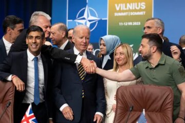 Владимир Зеленский и лидеры НАТО в Вильнюсе