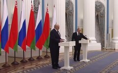 Александр Лукашенко и Владимир Путин