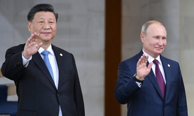 Си Цзиньпин и Владимир Путин вместе