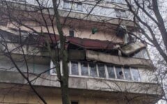 В киевской многоэтажке обвалились балконы