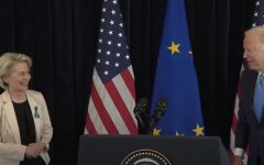 Урсула фон дер Ляйен и Джо Байден, вторжение россии в Украину, отказ от российского газа
