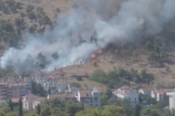 Пожар в Черногории