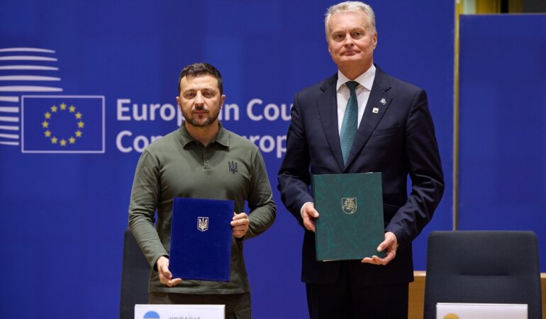 Владимир Зеленский и Гитанас Науседа