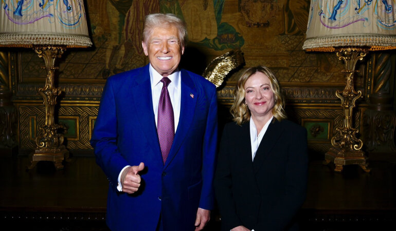 Дональд Трамп та Джорджа Мелоні