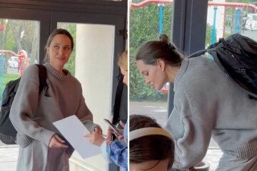 Анджелина Джоли в Украине, джоли во львове, джоли во львовском кафе