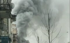 В Киеве произошел масштабный пожар: видео