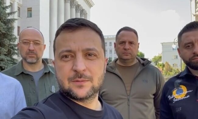 Зеленский, Арахамия, Шмыгаль, Подоляк, Ермак, обращение, 100 дней войны