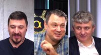 Сергей Лямец, Николай Фельдман и Юрий Романенко в эфире