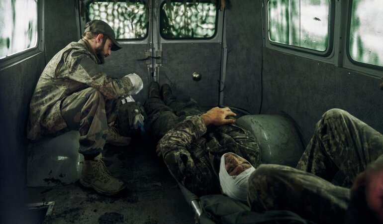 Раненые оккупанты