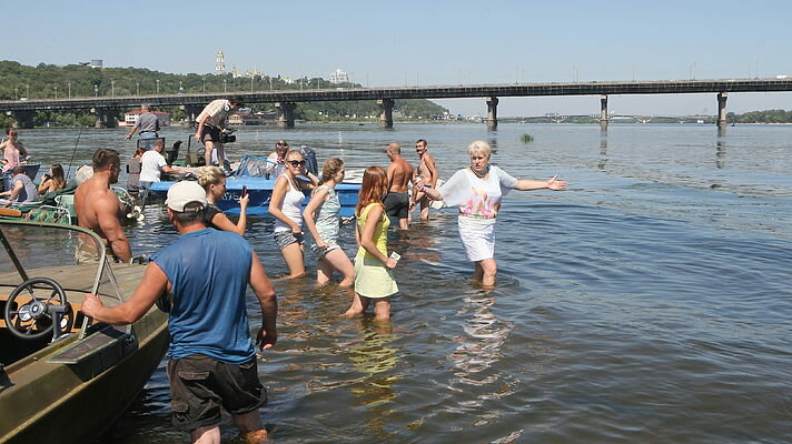 Днепр в Киеве