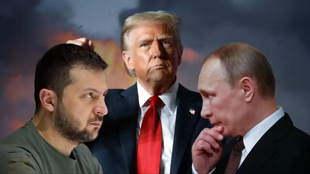 Владимир Зеленский, Дональд Трамп и Путин