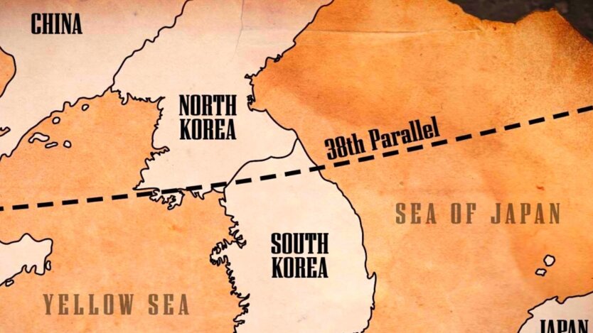 Южная и Северная Кореи, 38 параллель