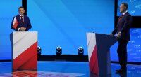 Рафал Тшасковський і Кароль Навроцький під час дебатівФото: PAP/Paweł Supernak