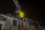 Пожежа після ракетного обстрілу в Одесі