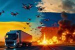 Удар украинских дронов по аэродромам в России