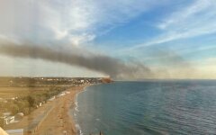 В окупованому Криму спалахнула пожежа в районі аеродрому Бельбек