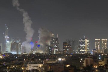 Обстрел Израиля иранскими ракетами