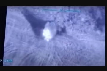 Удар беспилотника Bayraktar на Донбассе