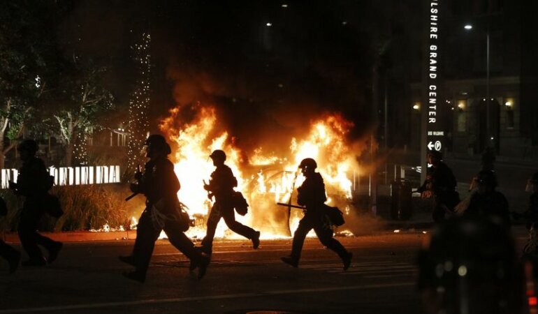 Протесты в США