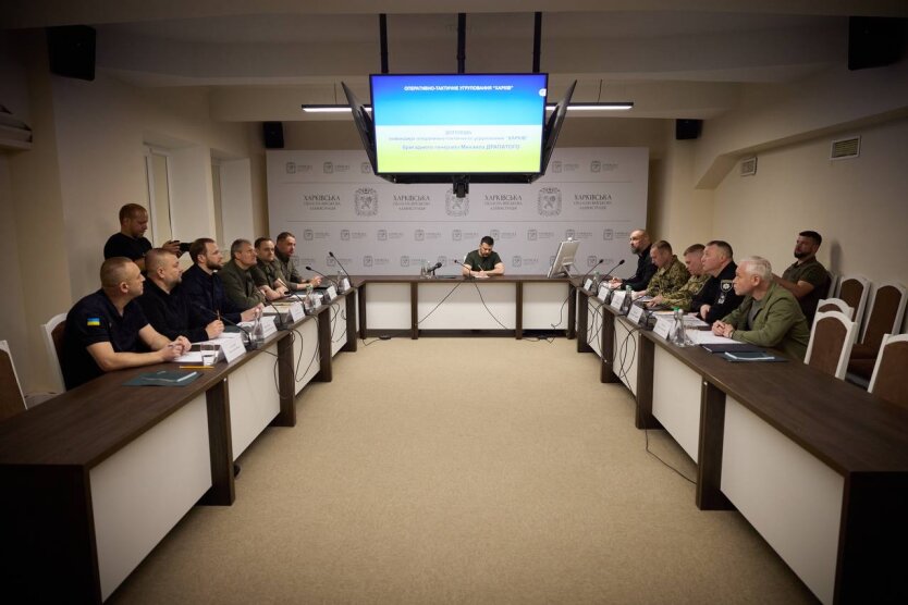 Зеленський провів нараду у Харкові / Фото: Телеграм президента