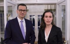 Матеуш Моравецкий и Санна Марин
