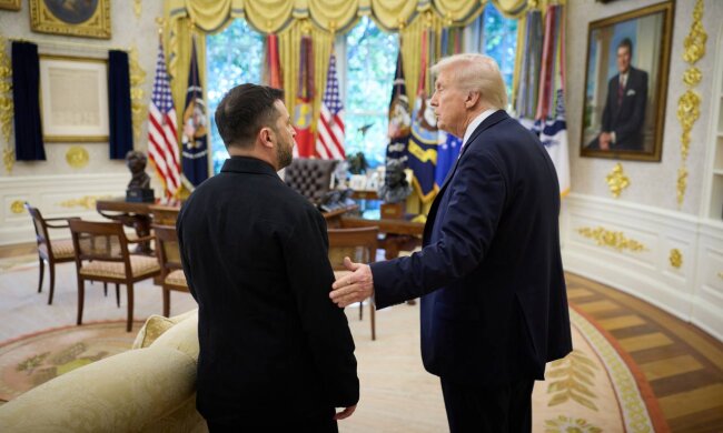 Володимир Зеленський та Дональд Трамп у Білому домі