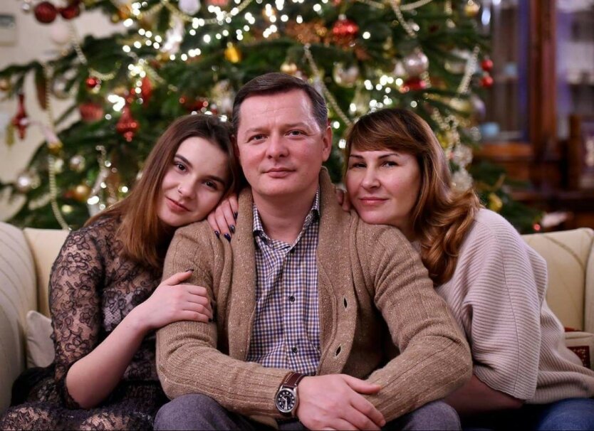 Семья Олега Ляшко, Ляшко с семьей, Ляшко с женой, Ляшко с дочерью