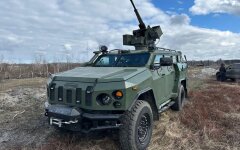 "Украинская бронетехника" успешно провела испытания бронеавтомобиля "Новатор" с БМ "ТАВРИЯ-14,5"