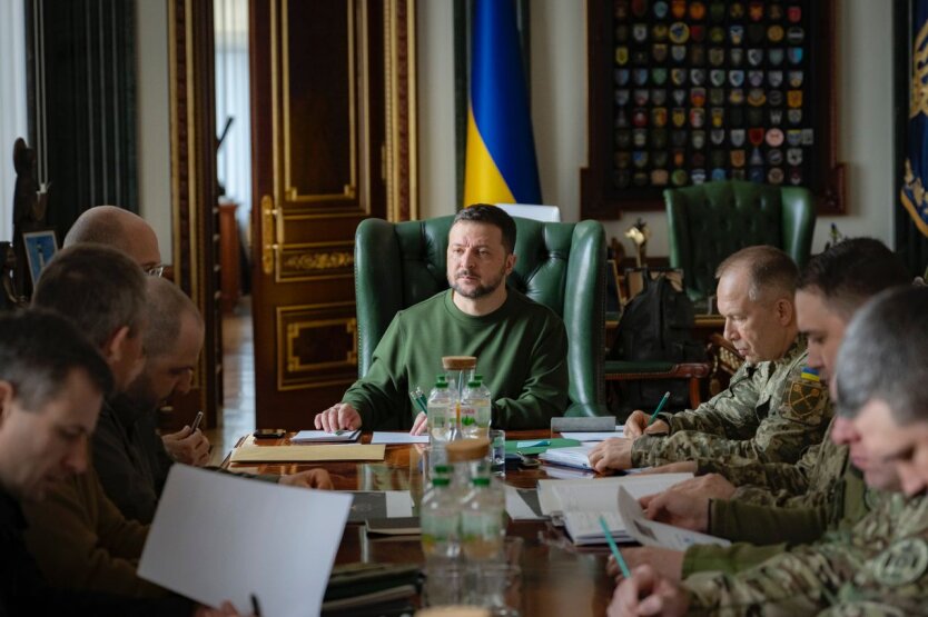 Володимир Зеленський провів нараду з військовими та чиновниками