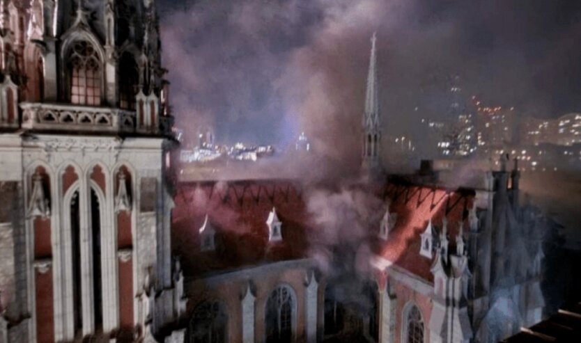 Пожар в костеле Святого Николая