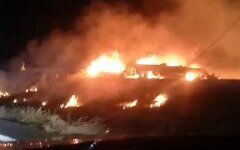 Под Харьковом упал самолет: видео