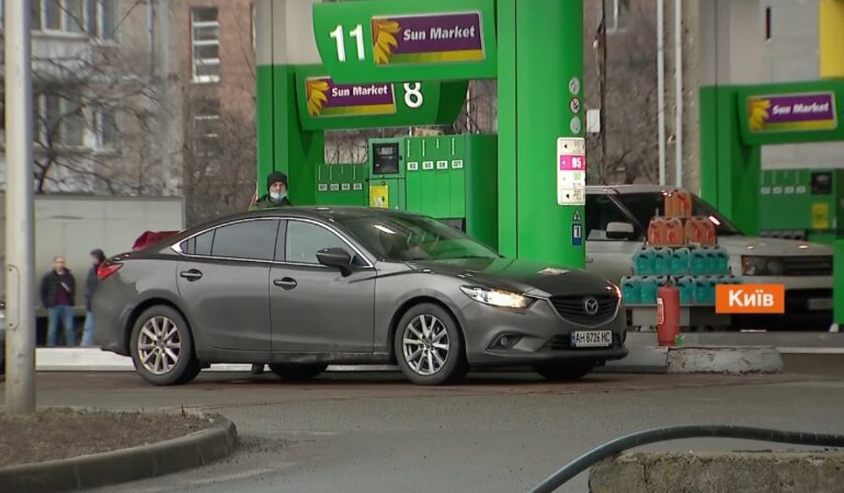 АЗС Украины, бензин, дизельное топливо