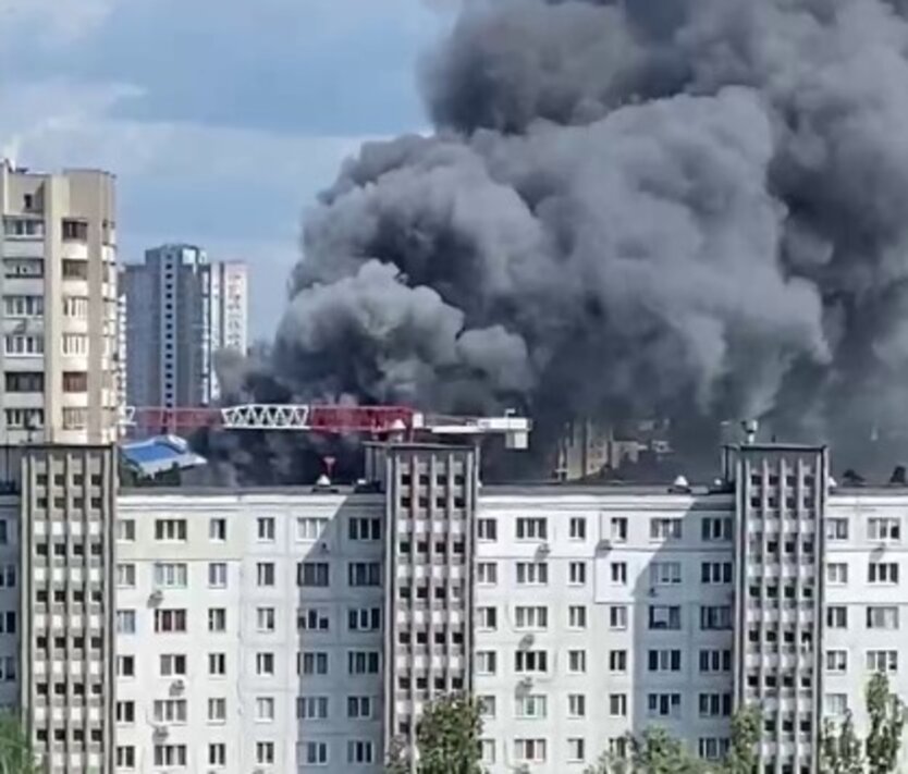 Взрыв на АЗС в Киеве