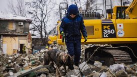 Разрушения после российской атаки в Харькове