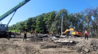 Последствия взрывов в Киевской области
