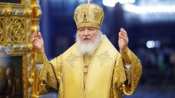 Патриарх Кирилл в храме Христа-Спасителя 27 февраля в Москве