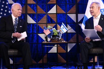 Джо Байден и Биньямин Нетаньяху