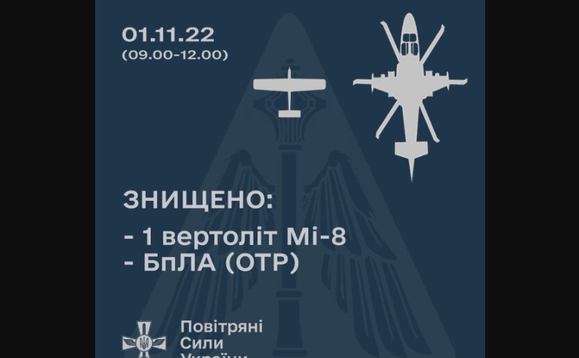 ВСУ сбили еще один вертолет Ми-8 оккупантов