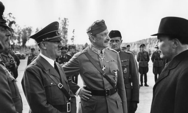 Адольф Гитлер и Карл Маннергейм, 1943 год