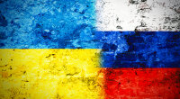 Украина и Россия. Флаги