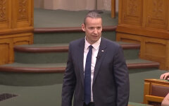 Лидер правой партии Mi Hazánk Mozgalom Ласло Тороцкаи, Венгрия