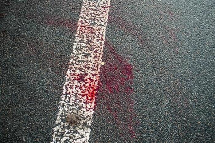 кровь на дороге