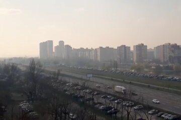 Загрязнение воздуха в Киеве, запах гари в киеве