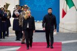 Джорджіа Мелоні та Володимир Зеленський