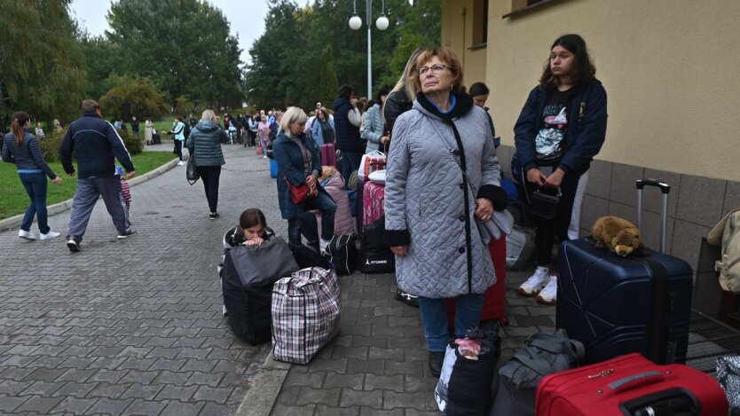 Украинские беженцы / Фото: gettyimages.com